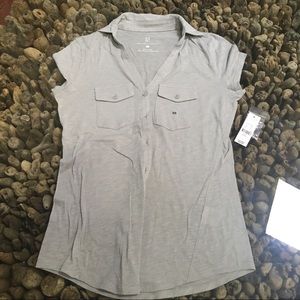 💚NY & Co casual button down, mix/match tank avail